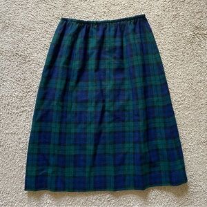 VTG ~ 1980s ~ Pendleton ~ Plaid A-Line Skirt ~ Wool ~ Classic ~ Size 12